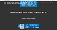 Desktop Screenshot of modernbuilder.co.uk